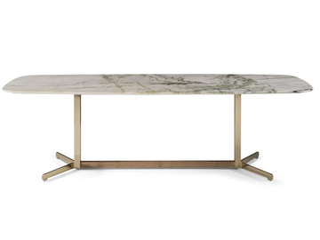 CAMPUS - Rectangular marble table by Natuzzi Italia - view 2